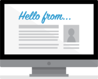 Hello from.. (news post)