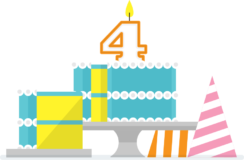 Birthday cake for our 4th birthday